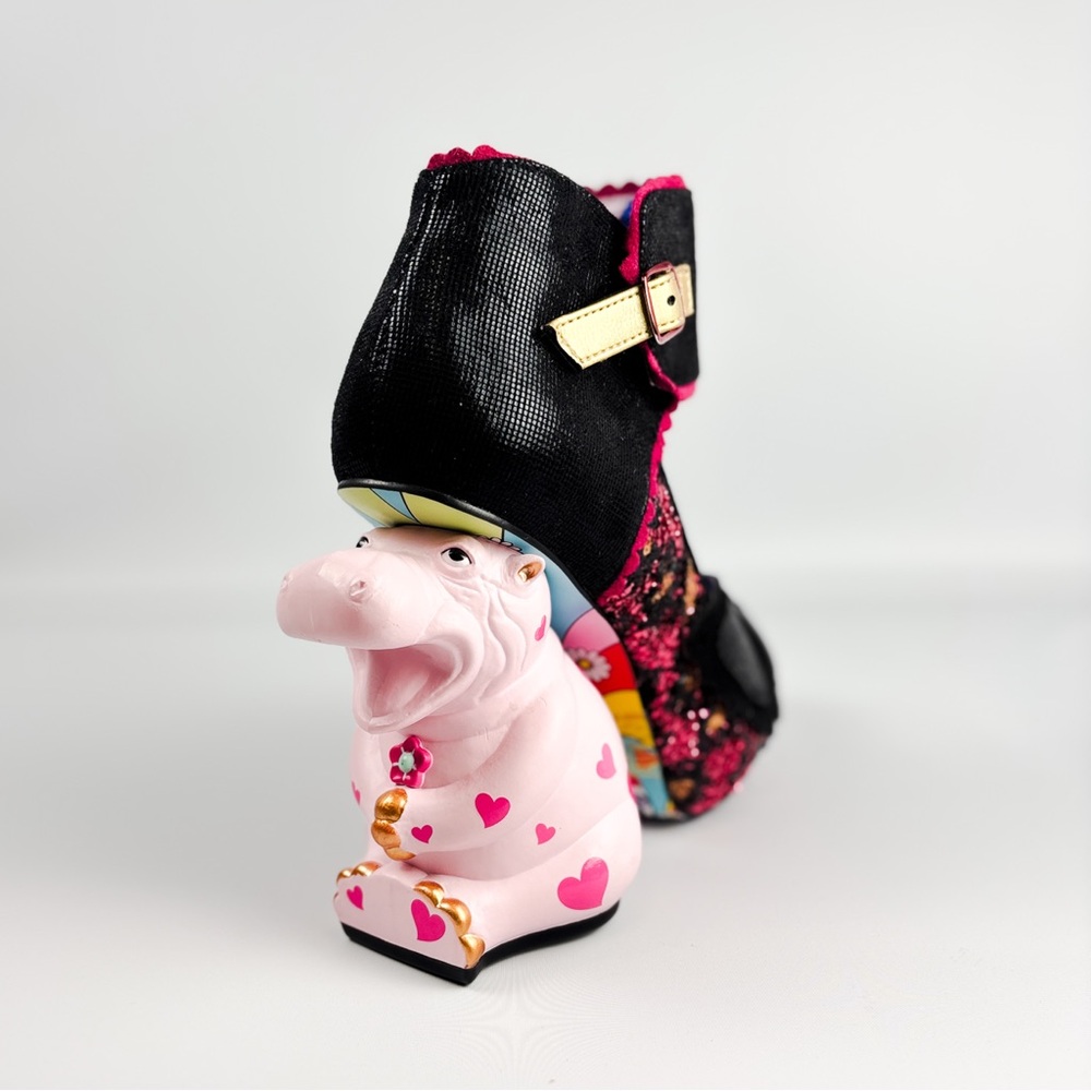 Irregular Choice So Hippo Heels – Size 38 / UK 5 – Pink Hippo Character Heel - Picture 5 of 9